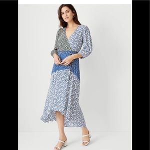 Ann Taylor Floral wrap dress